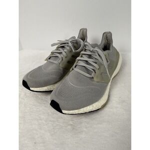 Adidas Ultraboost 20 Gray Knit Running Shoes Boost Sole Womens Sneakers